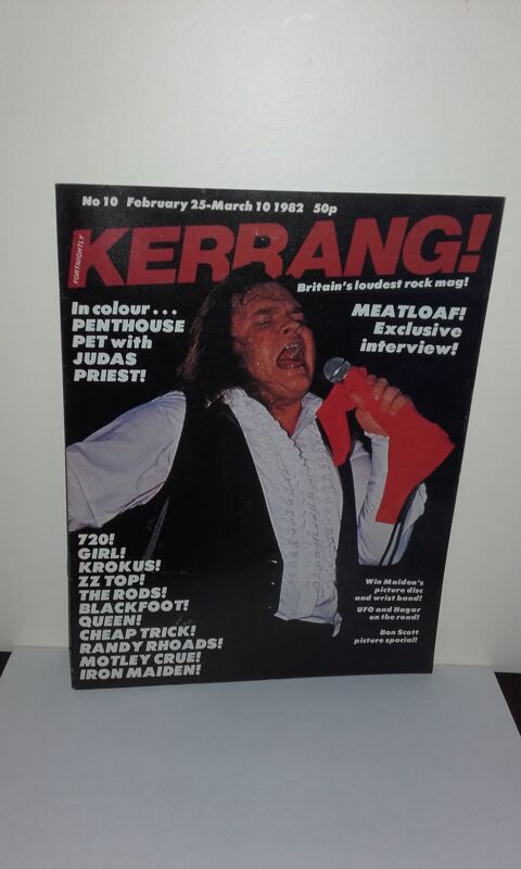 Kerrang N10 - February 25 1982 (UK Magazine) avec Meat Loaf 35 Angers (49)