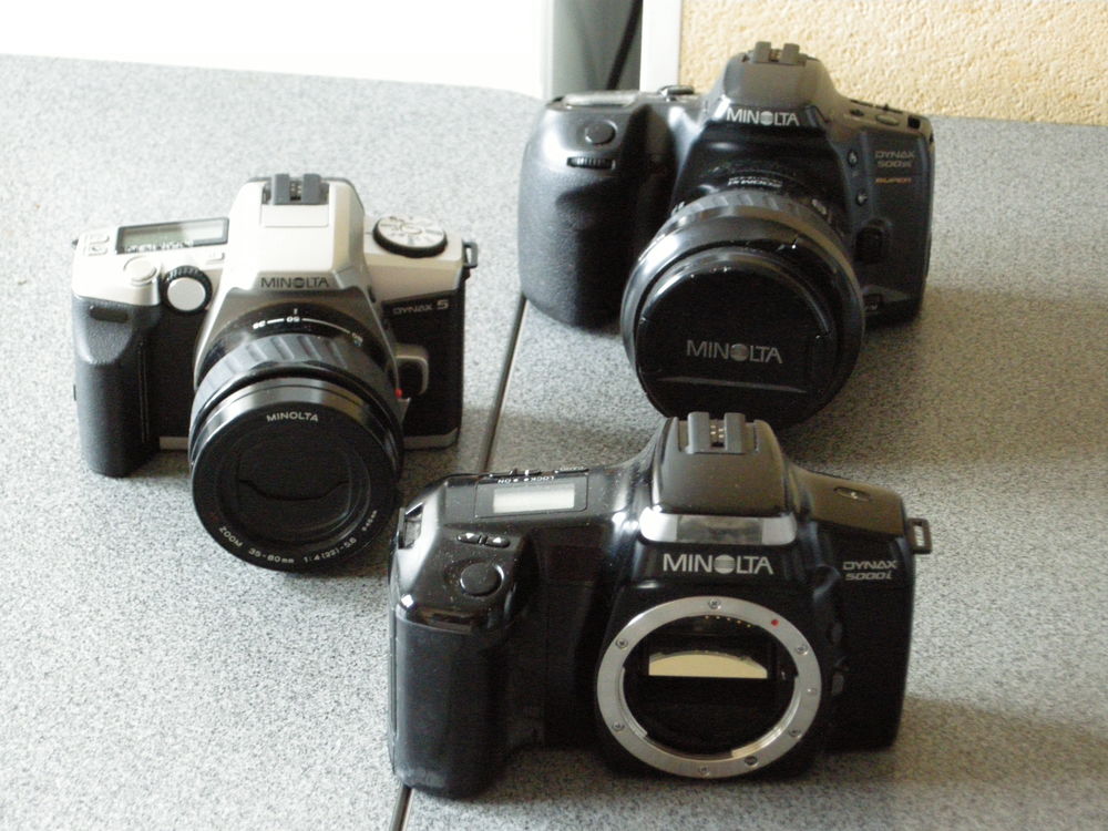 R&eacute;flex argentiques MINOLTA Photos/Video/TV