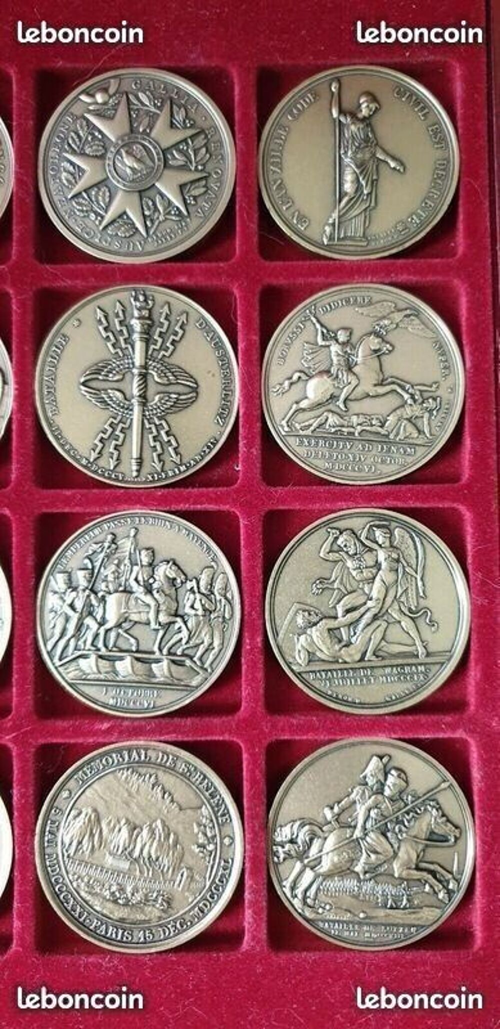 COFFRET 24 MEDAILLES COLLECTION IMPERIALE NAPOLEON BRONZE 