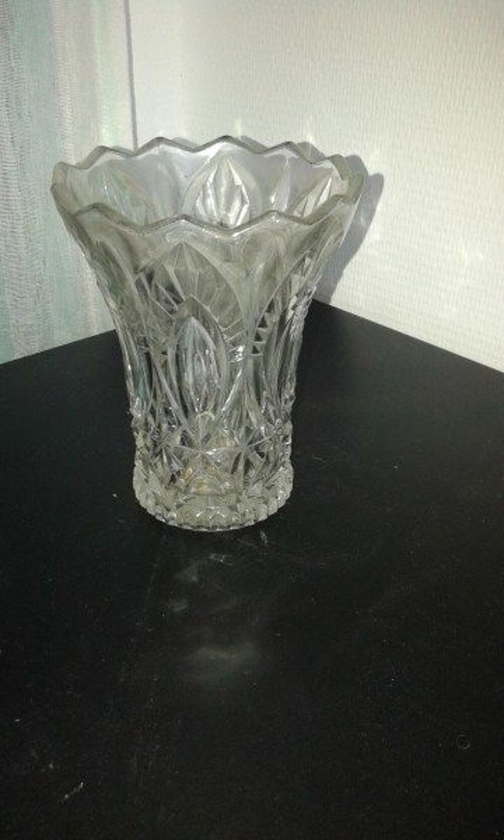 Vase ancien en cristal Décoration