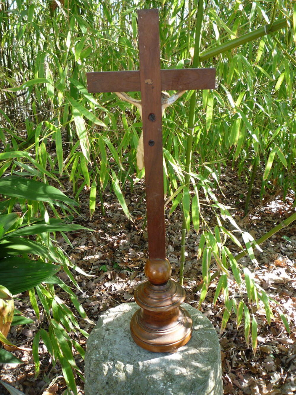 Crucifix Christ Religieux Sur croix en bois 
