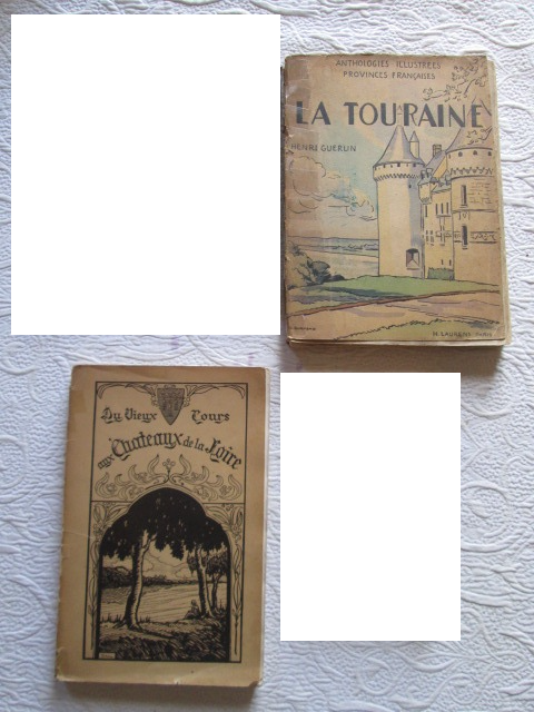 Lot de 2 livres anciens rgionaux sur la Touraine 10 Herblay (95)