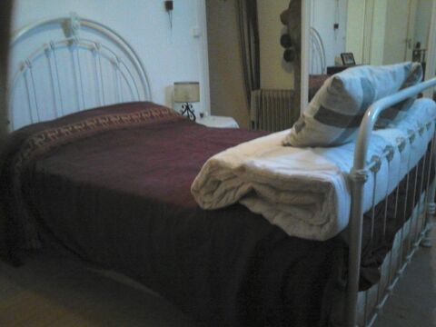 Lit en fer forg� blanc 100 La Tranche-sur-Mer (85)