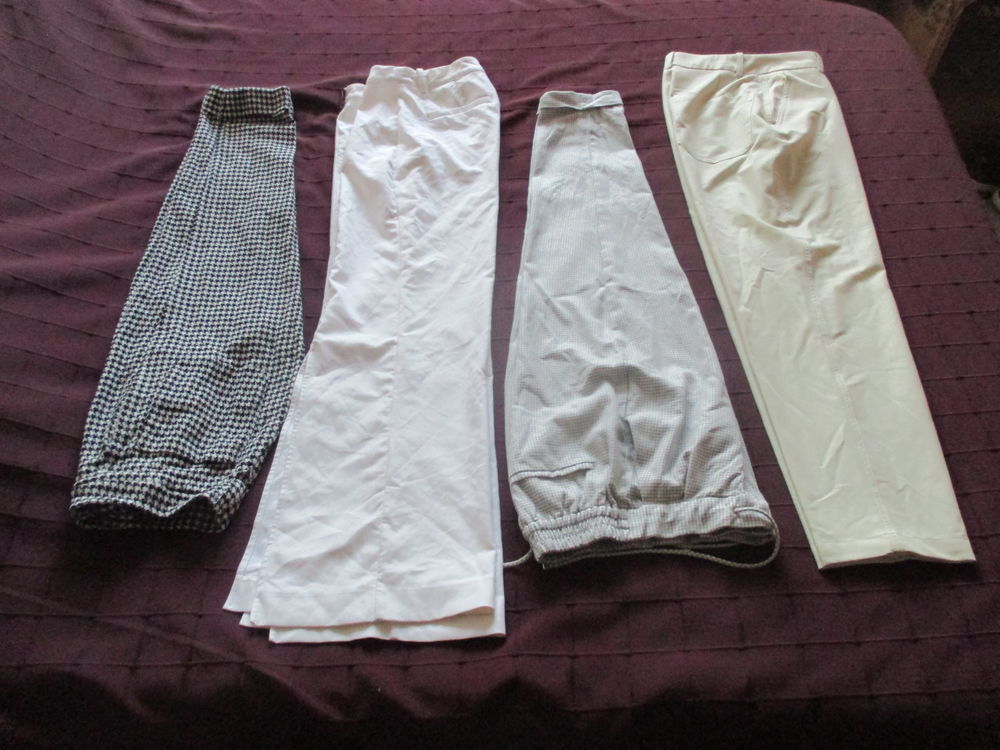 pantalon blanc &eacute;cru Vêtements