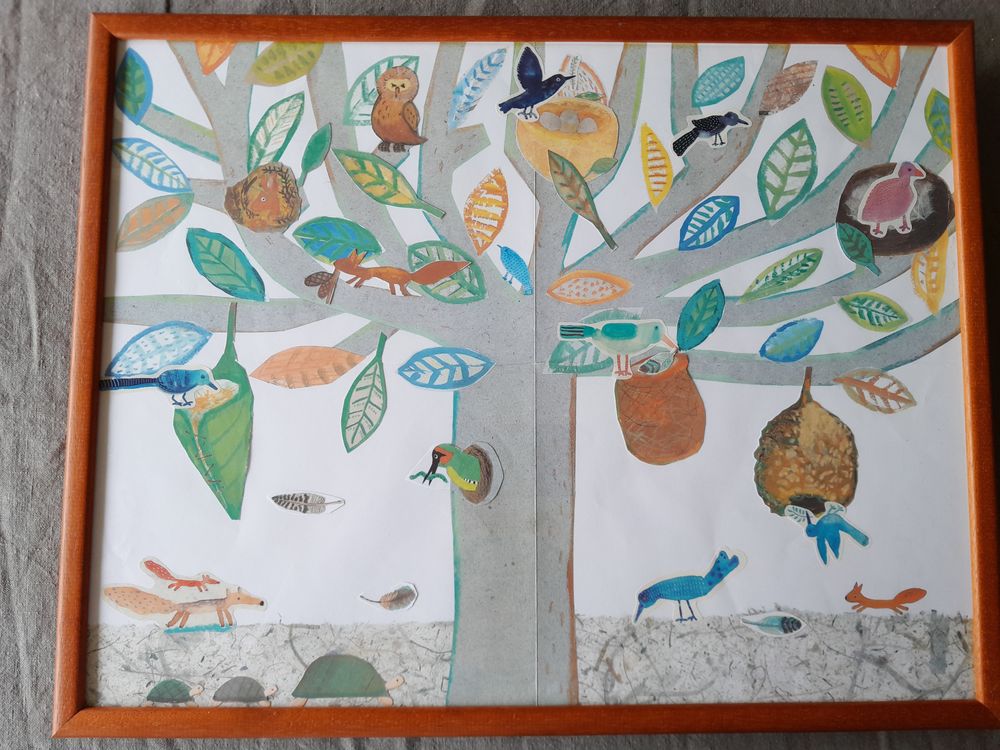 Paire de tableaux sur la nature pour chambre d'enfant Mobilier enfants
