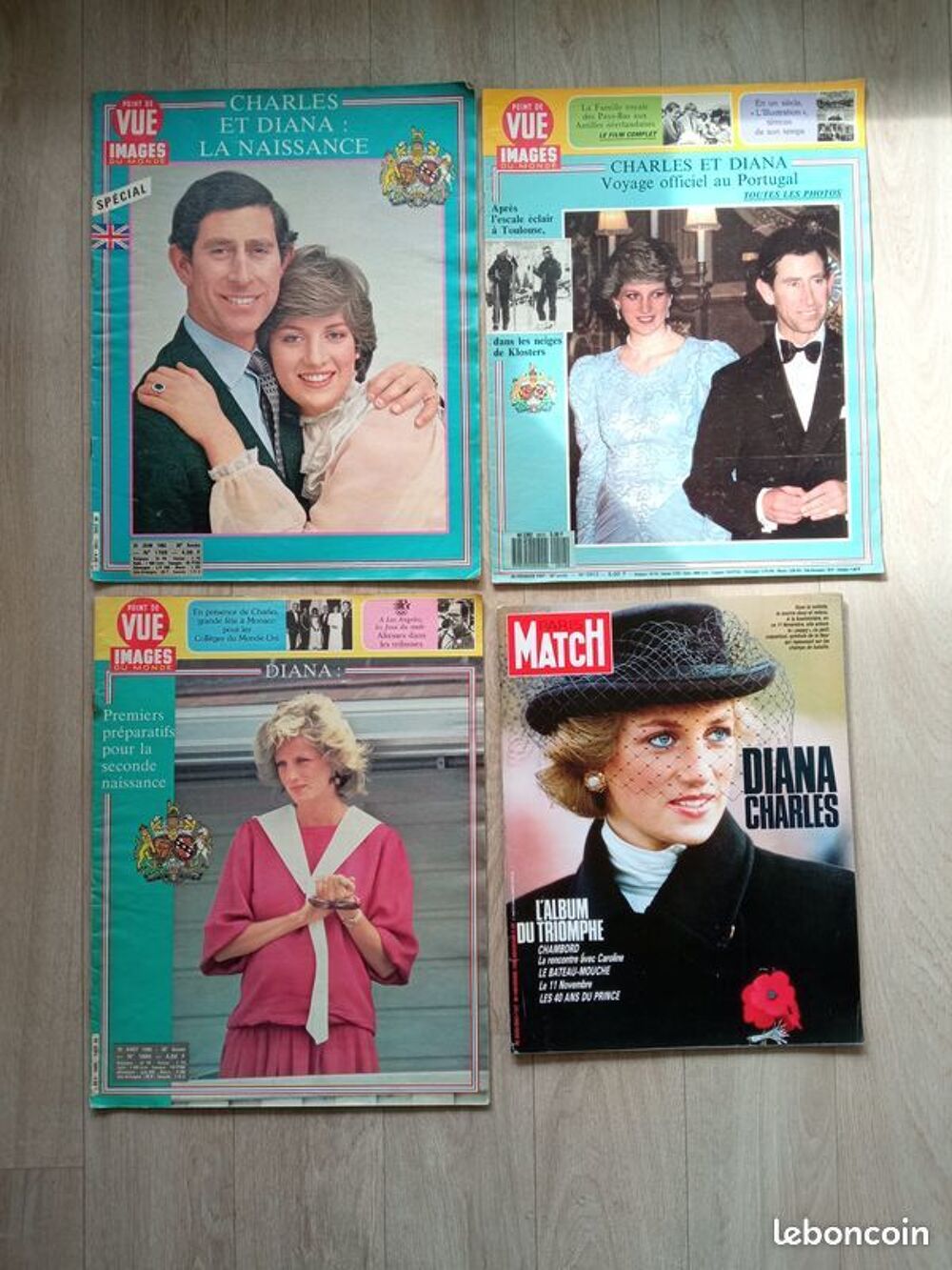 4 Revues Lady Diana TBE Livres et BD