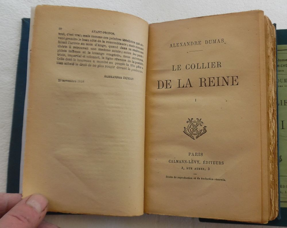 ALEXANDRE DUMAS - LE COLLIER DE LA REINE ? ?uvre compl&egrave;te - Livres et BD