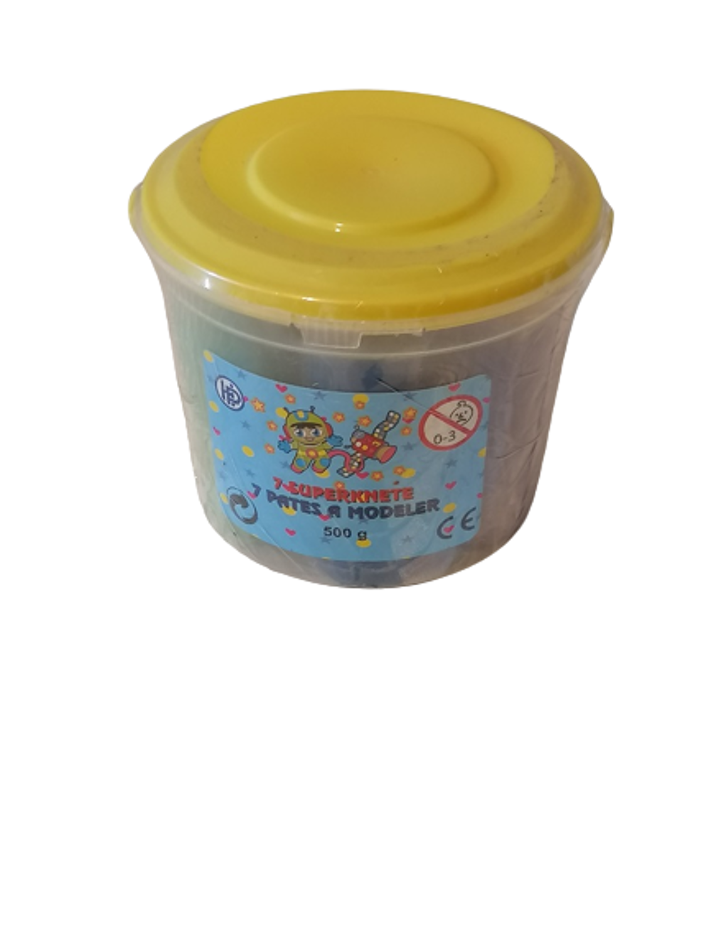 Seau 7 Tubes P&acirc;te &agrave; Modeler 500 gr Jeux / jouets