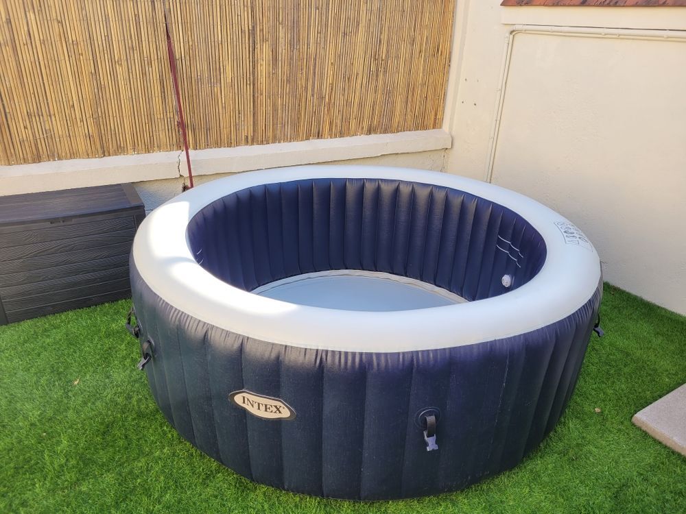 Spa intex purespa plus bubble massage Jardin