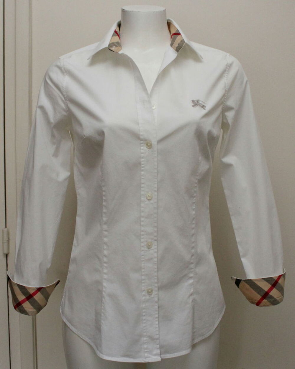 Chemise blanche burberry deals