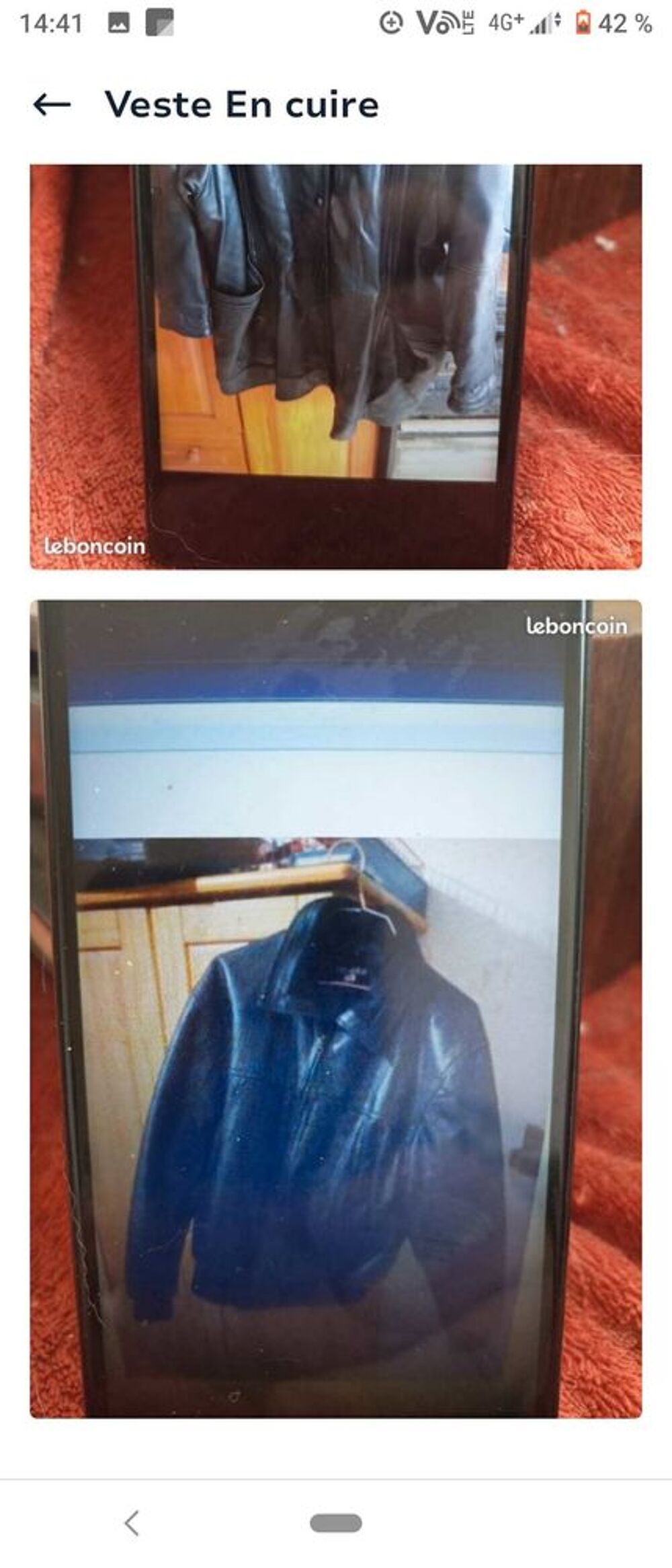 veste en cuire Vêtements