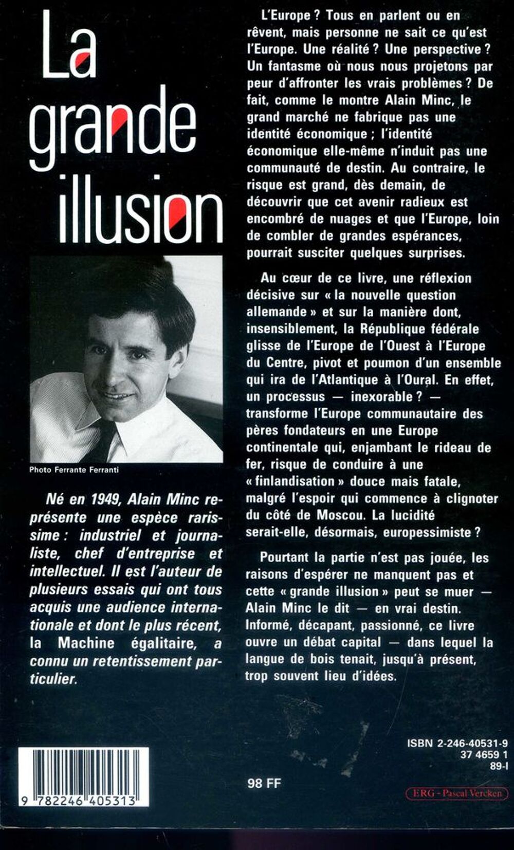 La grande illusion - Alian Minc, Livres et BD