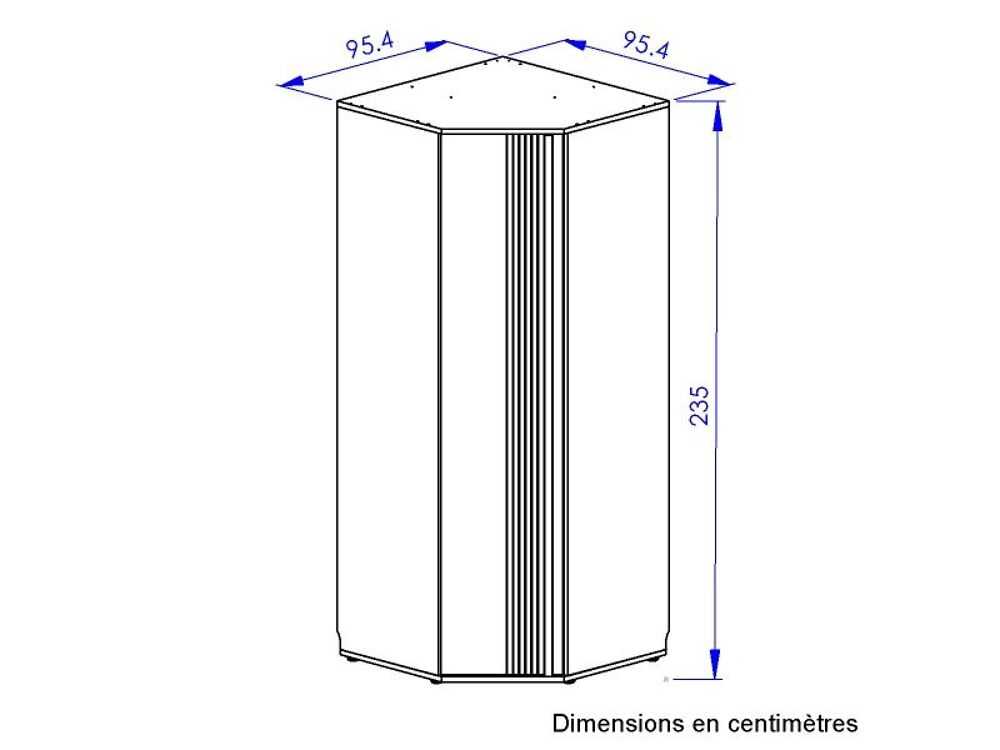 Armoire d'angle neuve Enzo Meubles