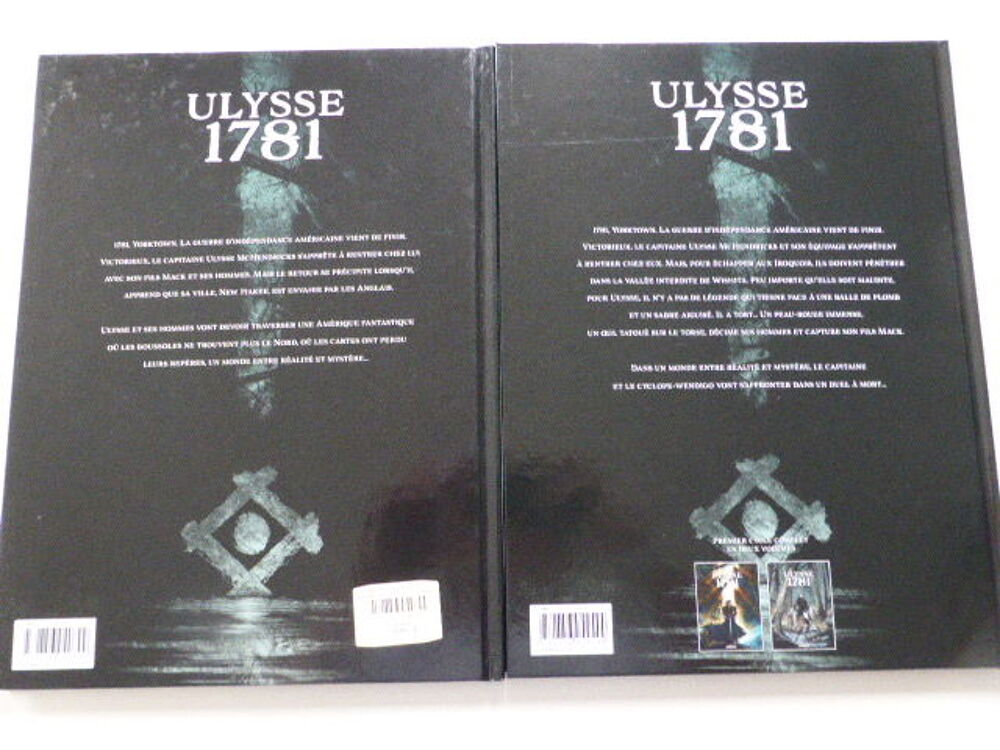 Ulysse 1781 Le cyclope tomes 1 et 2 Livres et BD
