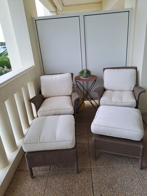Fauteuils et poufs SHEPPARD en Lloyd Loom 320 Bidart (64)