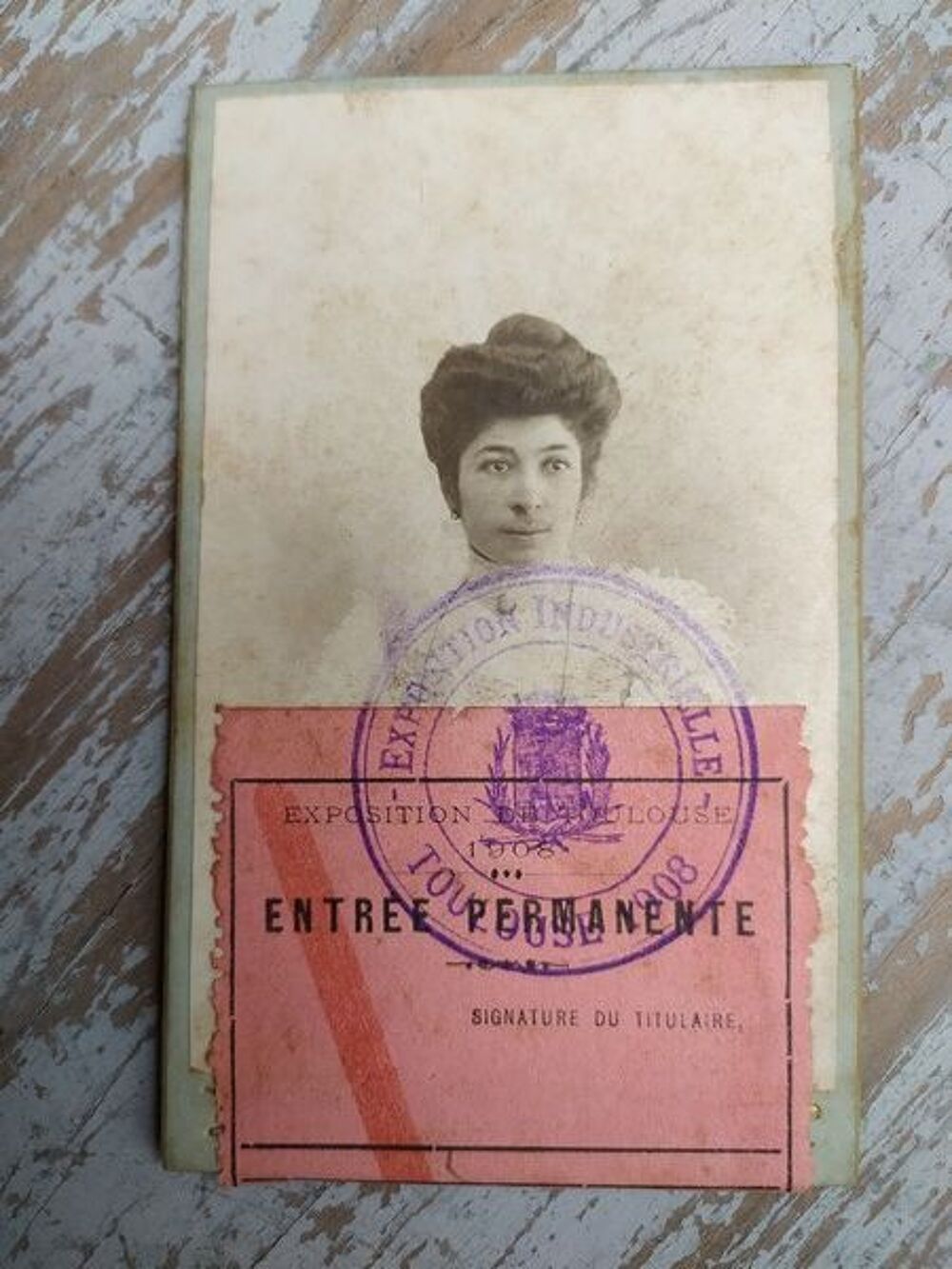 CDV Photographie Carte Exposition Industrielle Toulouse 1908 