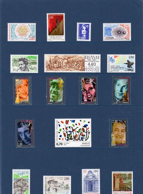 COLLECTION PHILATELIQUE 1994 12 Caumont (09)