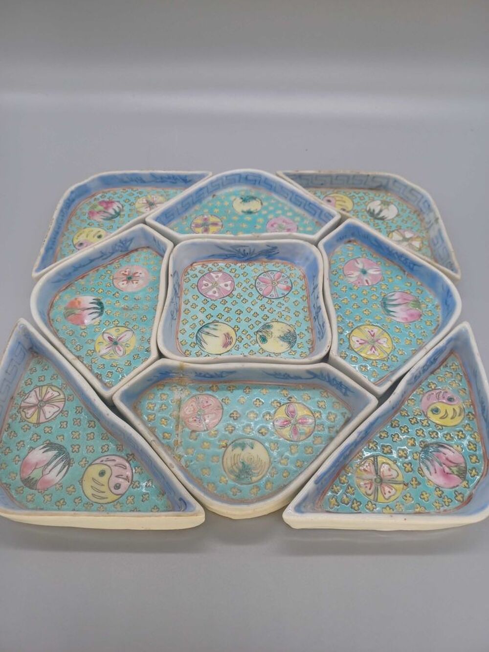 Ensemble de petits bols de service en porcelaine Chine 19&egrave;me si&egrave;cle vdsa Décoration