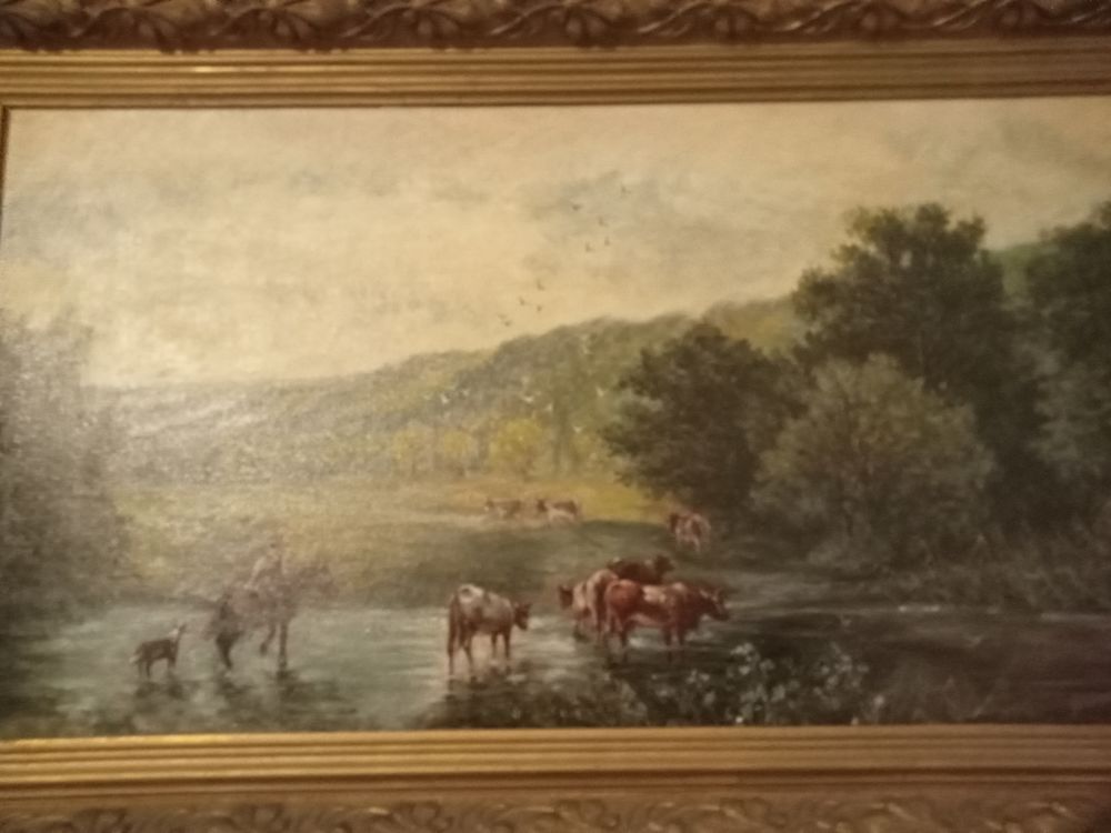 ,Paires de tableaux , peinture sur toile sign&eacute; H Huron Décoration