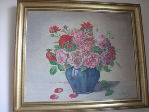 Tableau Huile sur toile ancien 20 Beaubourg (77)