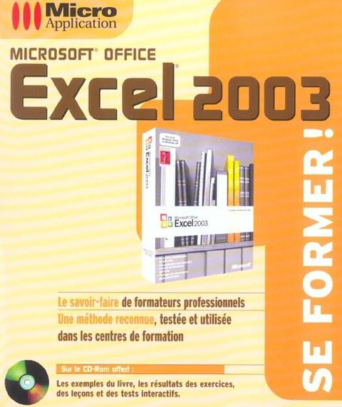 Livre Excel 2003 avec cd se former 11 Montbliard (25)