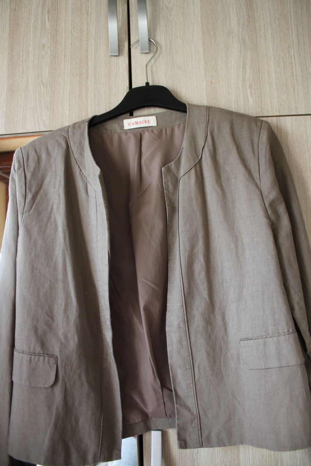 Ensemble Camaieu veste et robe sans manche taille 46 Vêtements