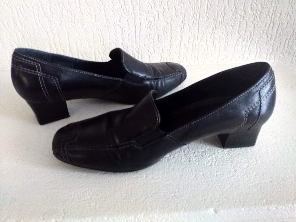 Mocassins noirs - Marque ARA - Pointure 36 Chaussures