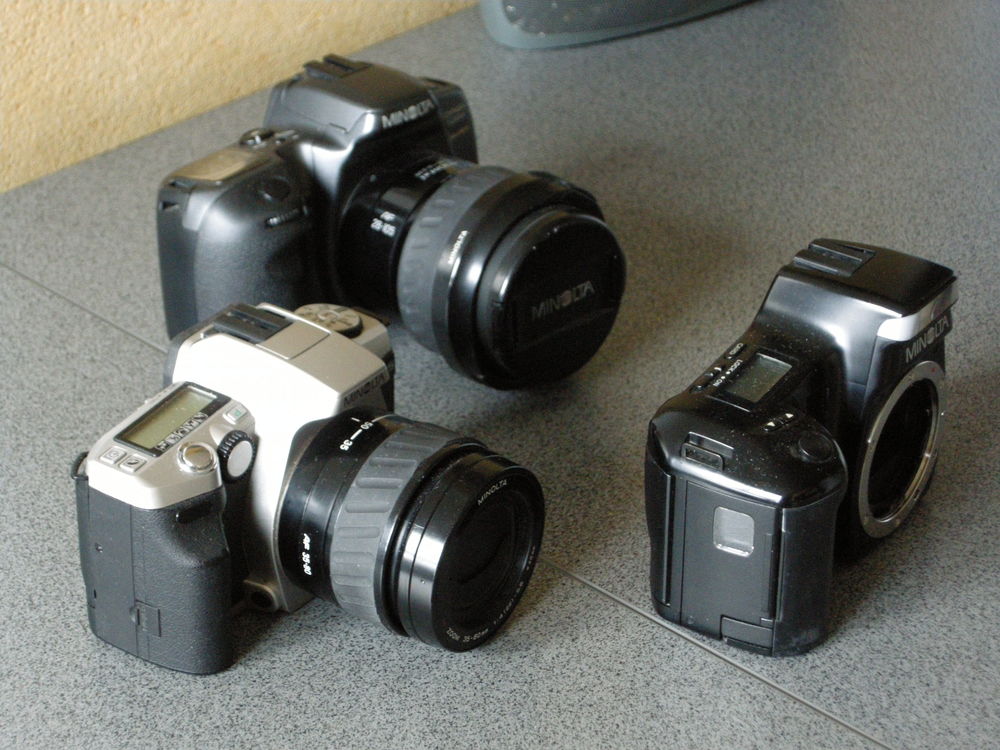 R&eacute;flex argentiques MINOLTA Photos/Video/TV