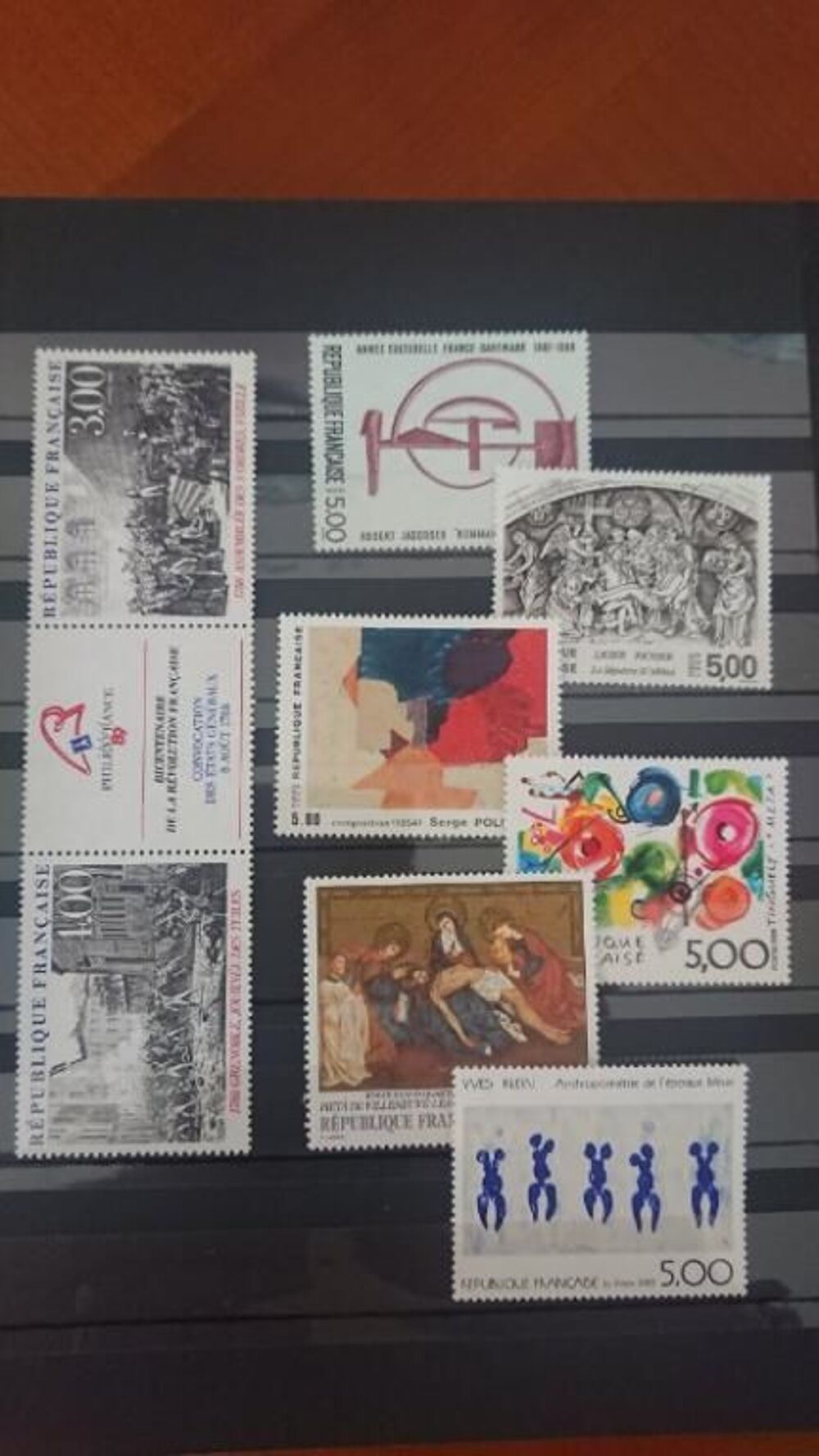 TIMBRES DE FRANCE NEUFS s&eacute;rie TABLEAUX 