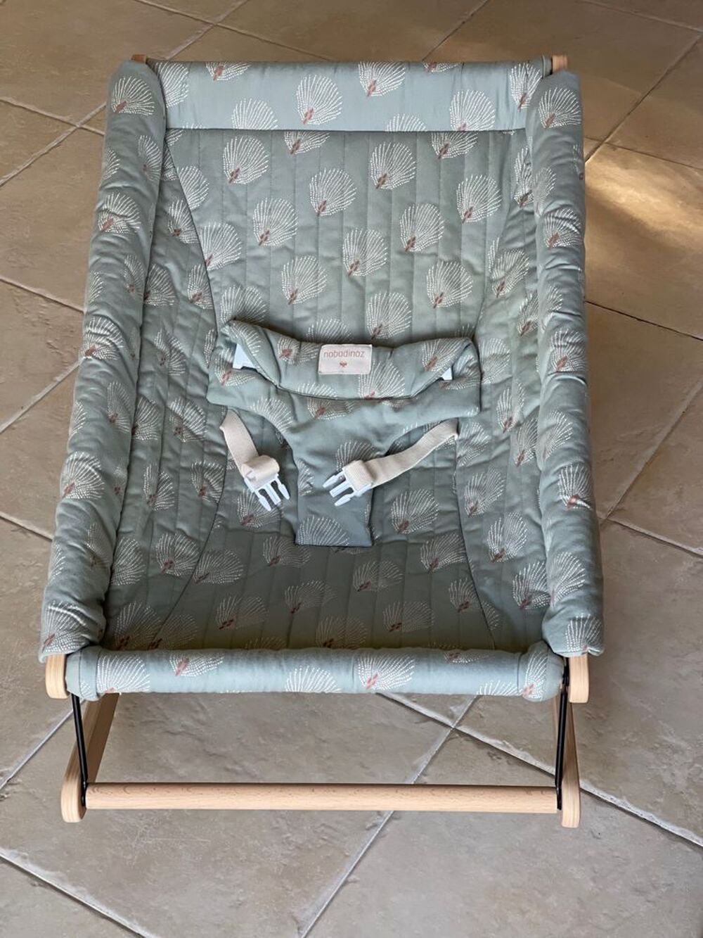 Transat b&eacute;b&eacute; Nobodinoz Growing Green Pu�riculture