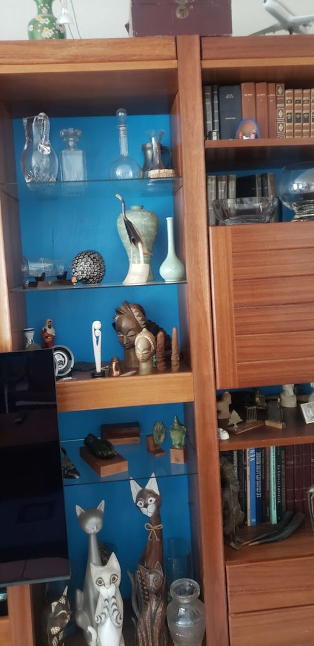 Biblioth&egrave;que bois exotique Meubles