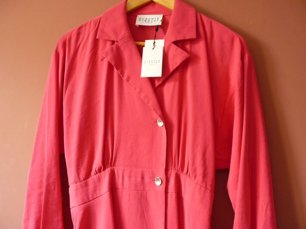 Robe femme Claudie Pierlot 36 S neuf rose fuschia manches lo Vêtements