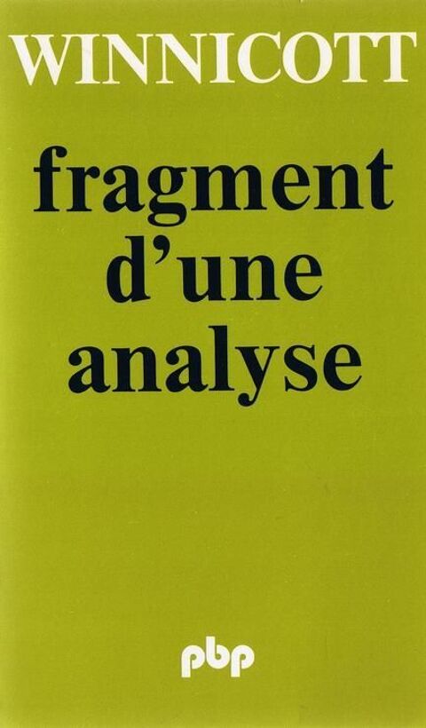 WINNICOTT, Fragment d'une analyse, Winnicott 1975 5 Rouen (76)