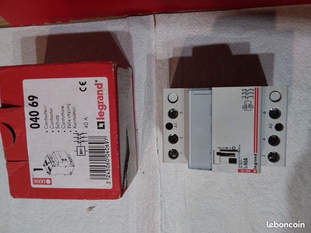 acteur de puissance bobine 230 V~ Lexic - 3P - 400 V~ - 40 A Bricolage