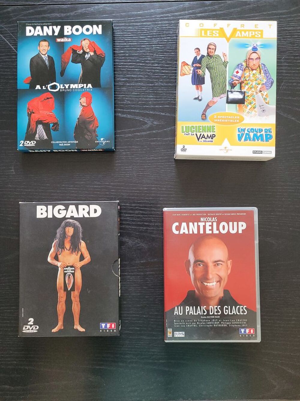 Lot de 4 DVD Humour ? Tr&egrave;s bon &eacute;tat DVD et blu-ray