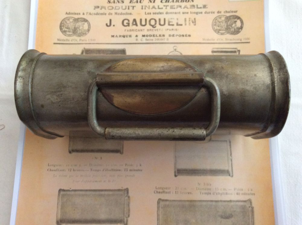 Chaufferette hygi&eacute;nique J. Gauquelin n&deg;1 vers 1900 TBE 