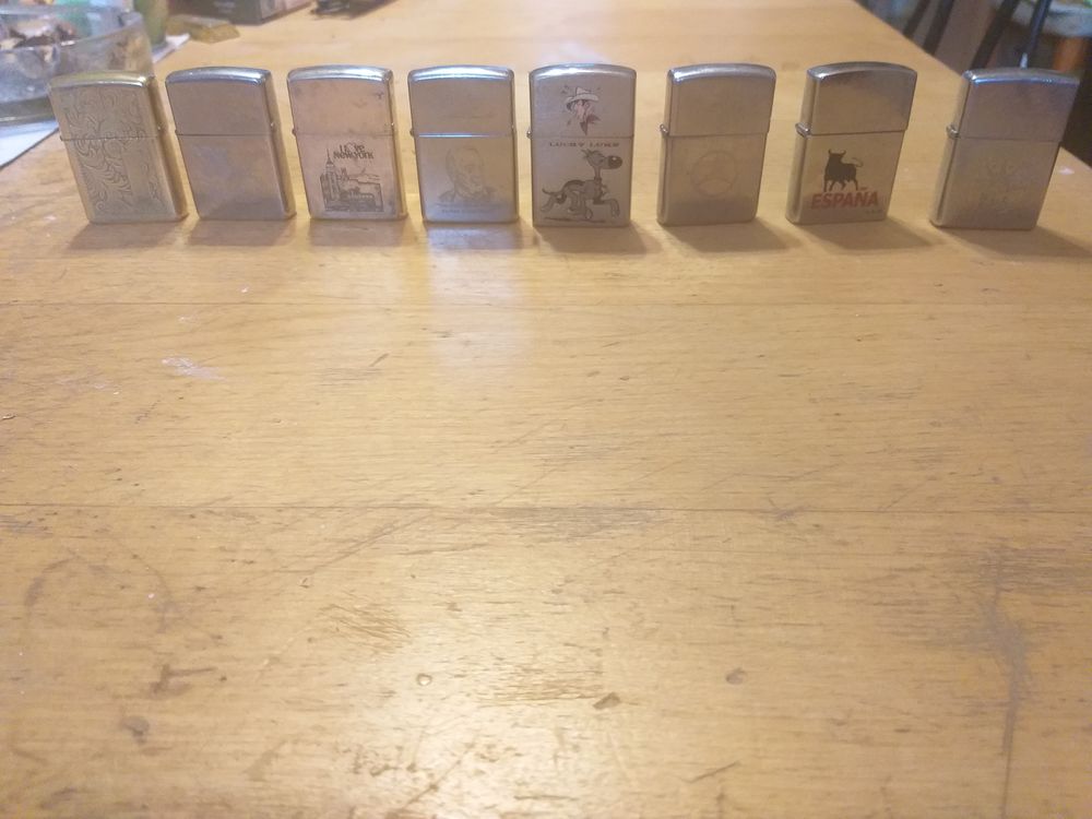 8 briquet zippo 