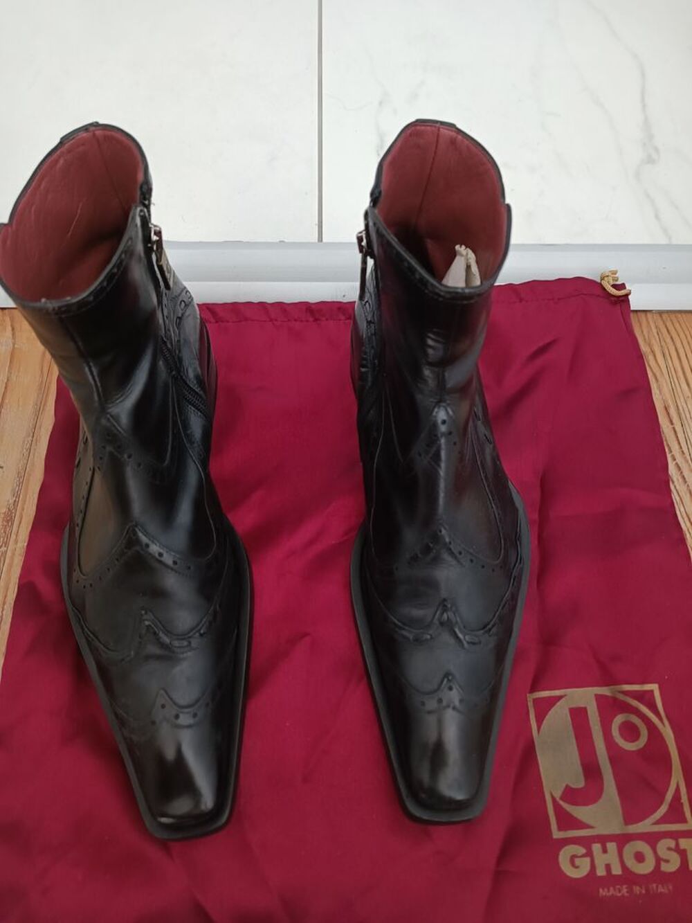 Bottines en cuir Jo Ghost belle marque italienne taille 39 Chaussures