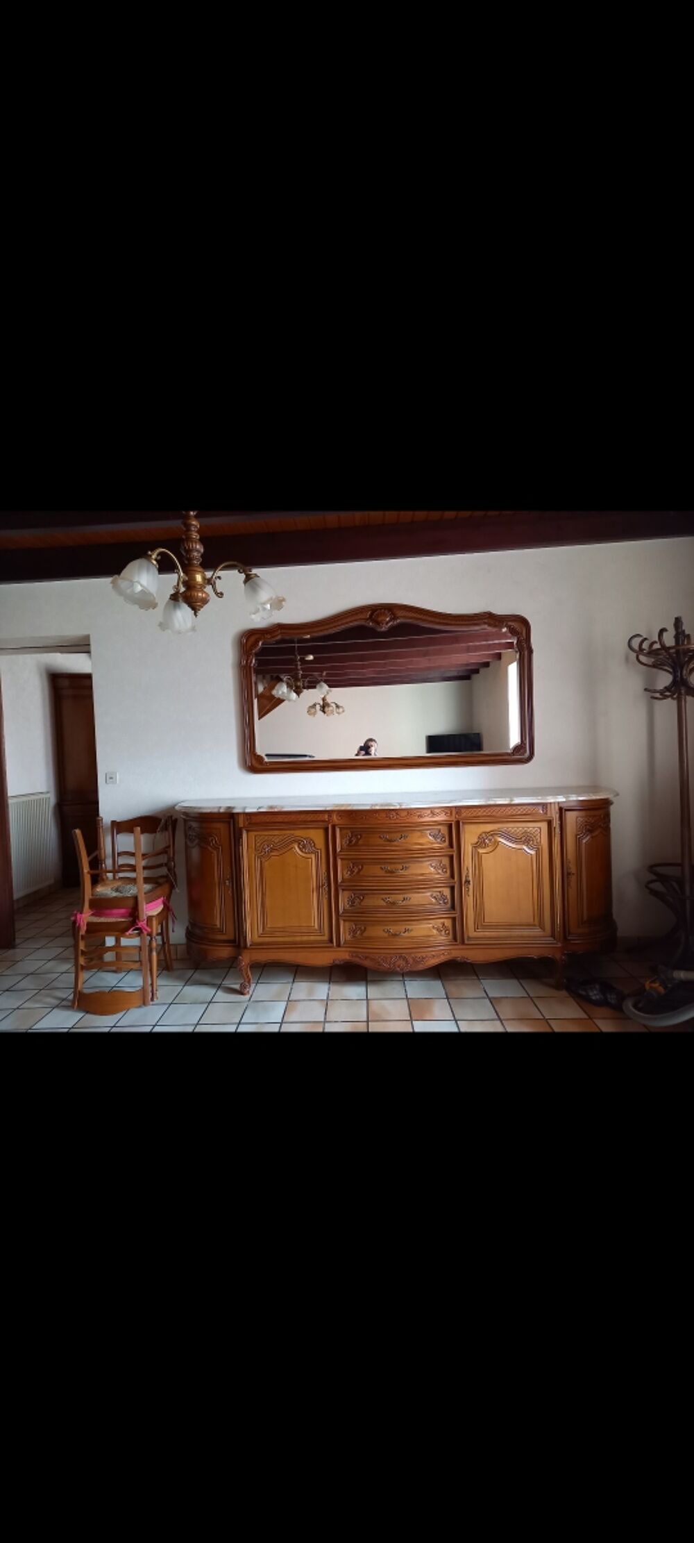 Enfilade miroir en merisier Meubles