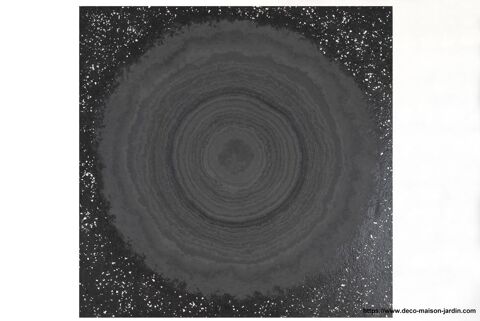 Sculpture Murale Peinture en Argent v�ritable sur Ardoise 150 Dijon (21)