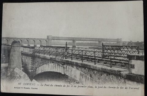56   Lorient , Pont du chemin de fer et pont de l'arsenal 8 Tours (37)