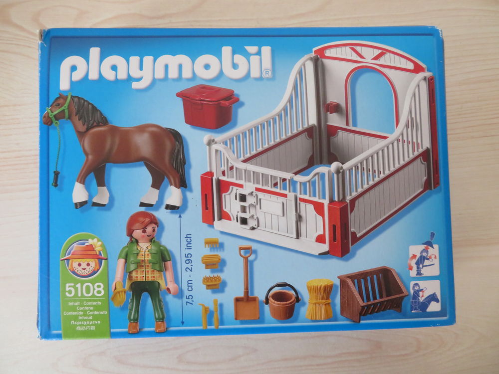 Playmobil 5108 &eacute;table 98% complet Geobra jouet toy figurine Jeux / jouets
