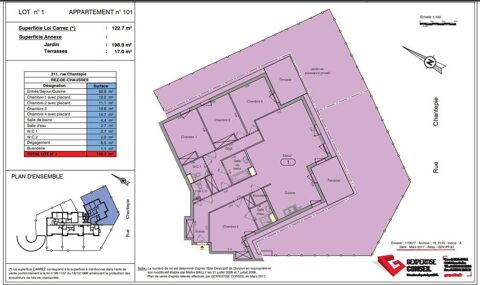  Appartement � louer 5 pi�ces 123 m�