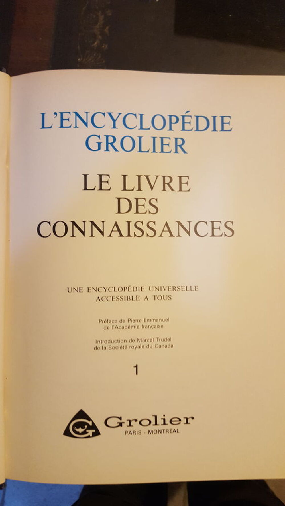 Encyclop&eacute;die Grolier 15 volumes Livres et BD