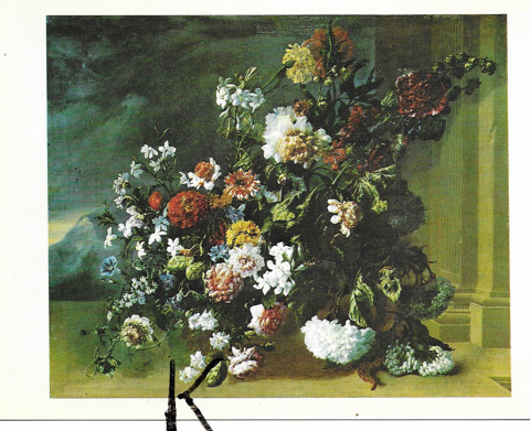 C P M ,Reproduction , Juan de Arellano , Gerbe de fleurs 3 Tours (37)
