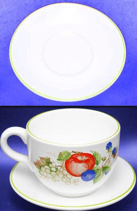 Grande tasse avec sa sous-tasse vintage 15 Villeurbanne (69)