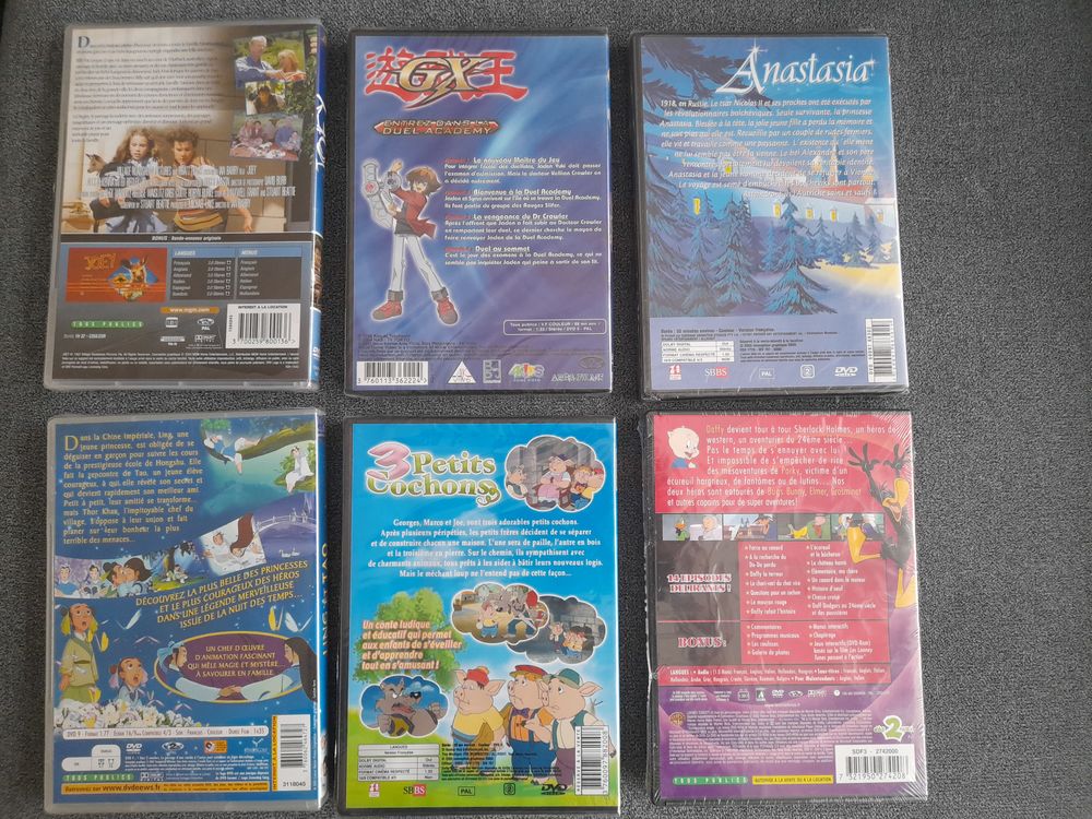 DESSINS ANIMES DVD NEUFS sous blister DVD et blu-ray