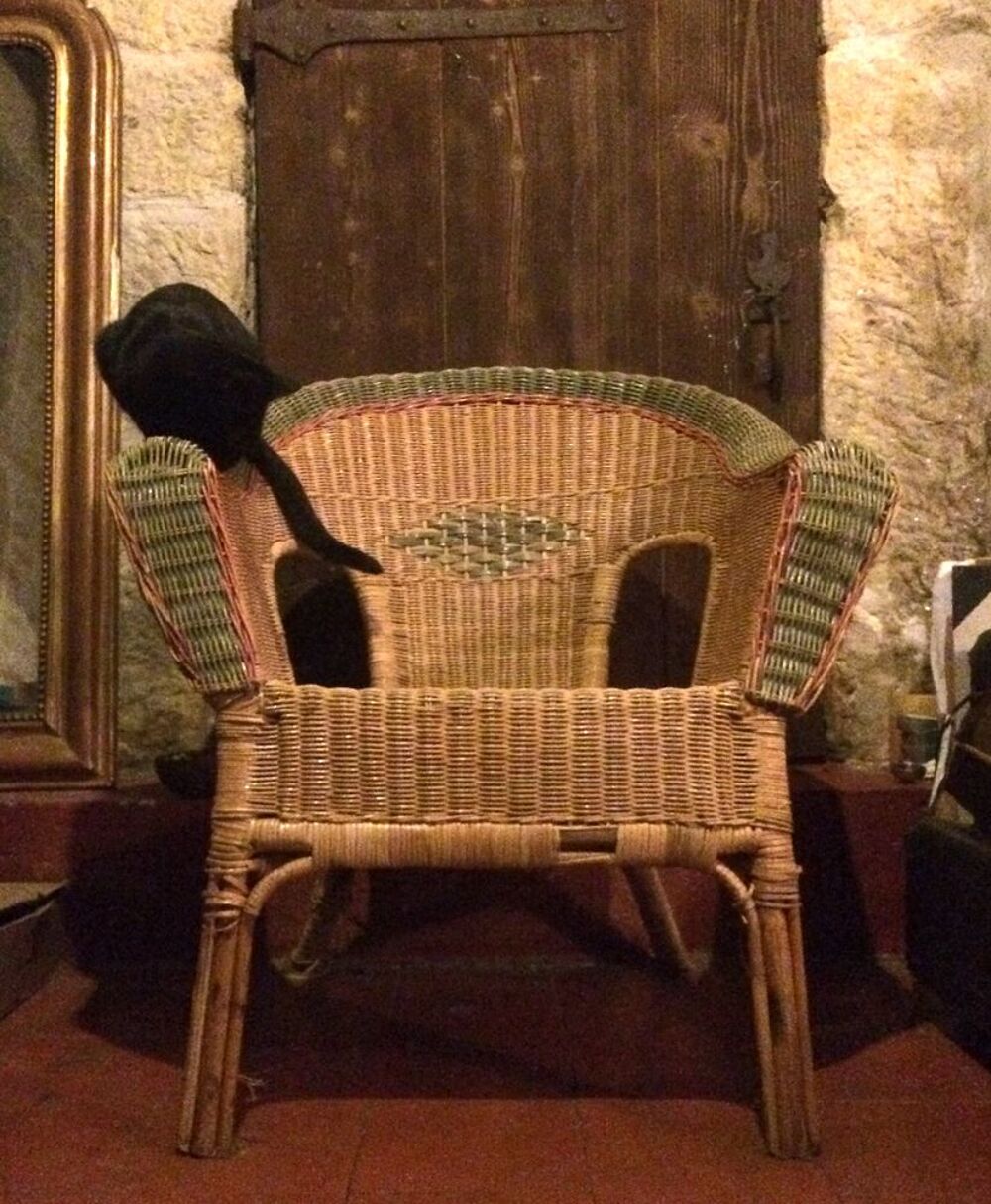 Fauteuil en seagrass et rotin tress&eacute; Meubles