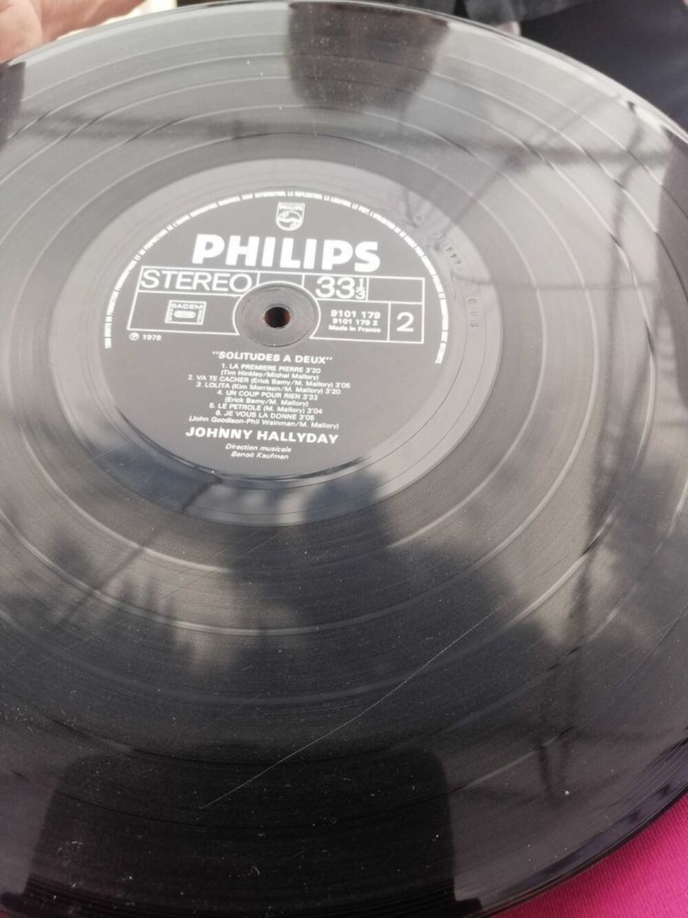 vinnyl Johnny Hallyday bon &eacute;tat CD et vinyles