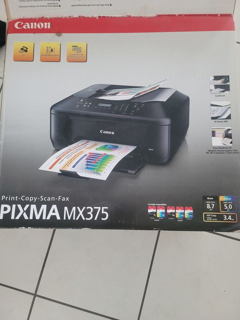 Imprimante canon pixma Mx375 Matériel informatique